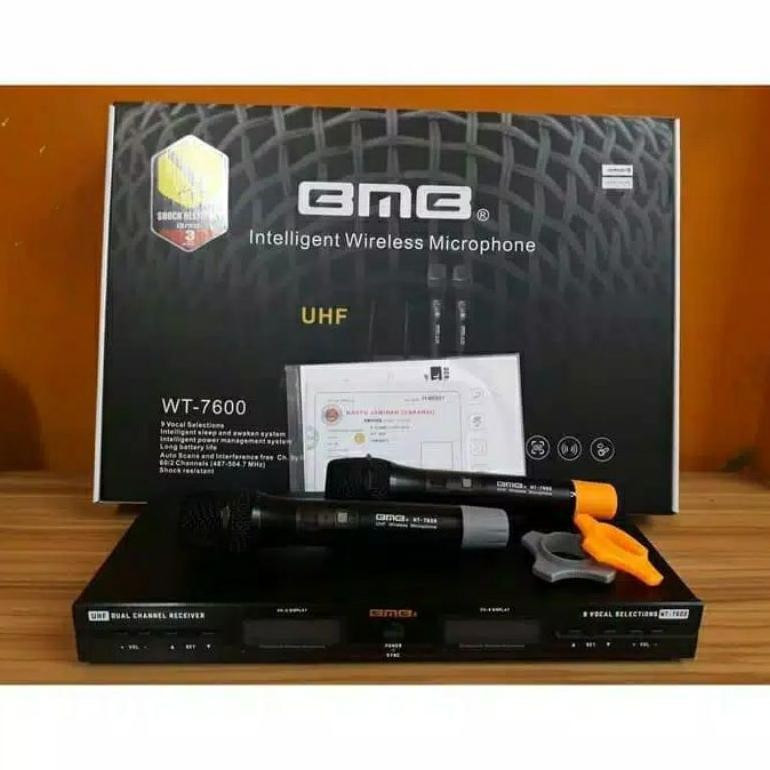 MIC WIRELESS BMB WT 7600 / WT7600 MICROPHONE WIRELESS ORIGINAL BMB