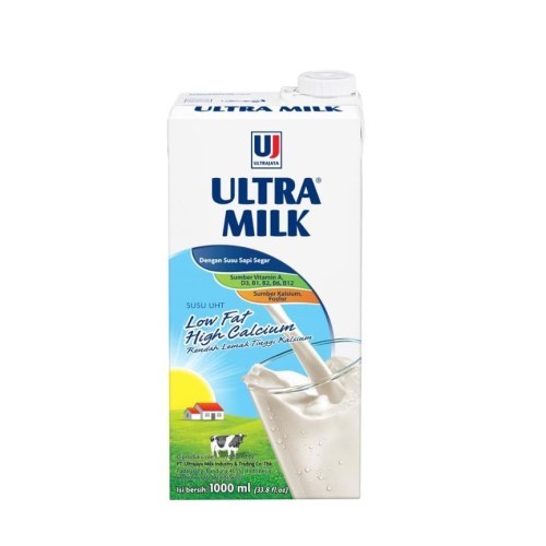 

ULTRA MILK LOW FAT PLAIN SUSU UHT 1L