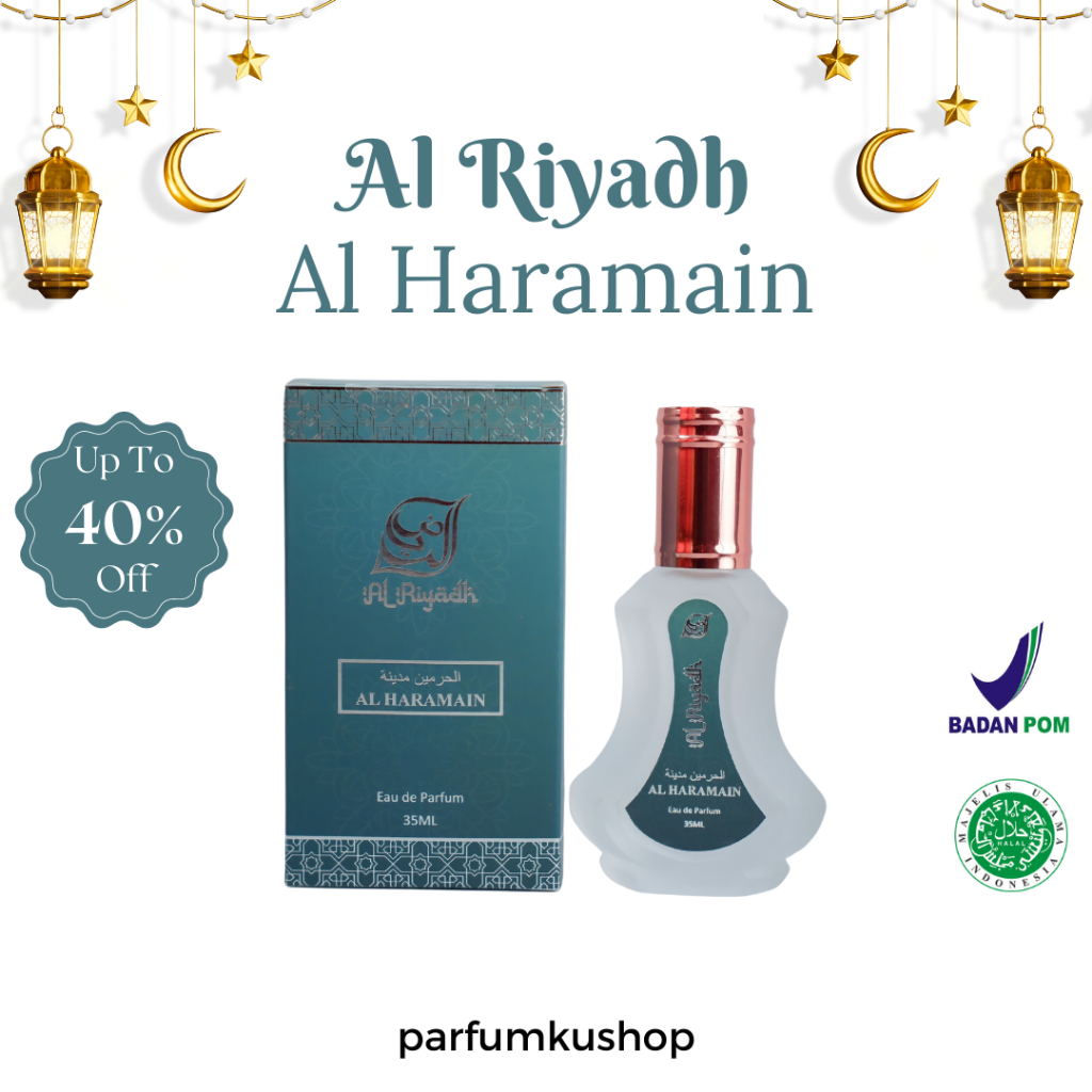 Parfum Al Riyadh Al Haramain | Al Haramain | Parfum Arabian | Parfum EDP | Parfum Tahan Lama | 35 ML