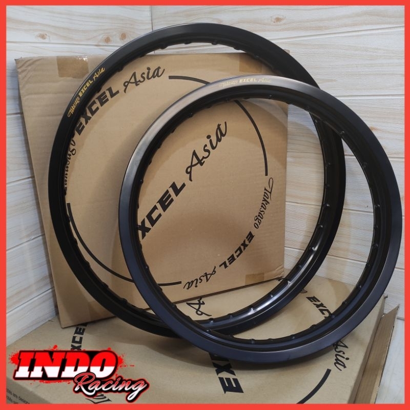 Velg Takasago Excel Asia 18 21 Lebar 215 dan 160 Hole 36 Warna Hitam