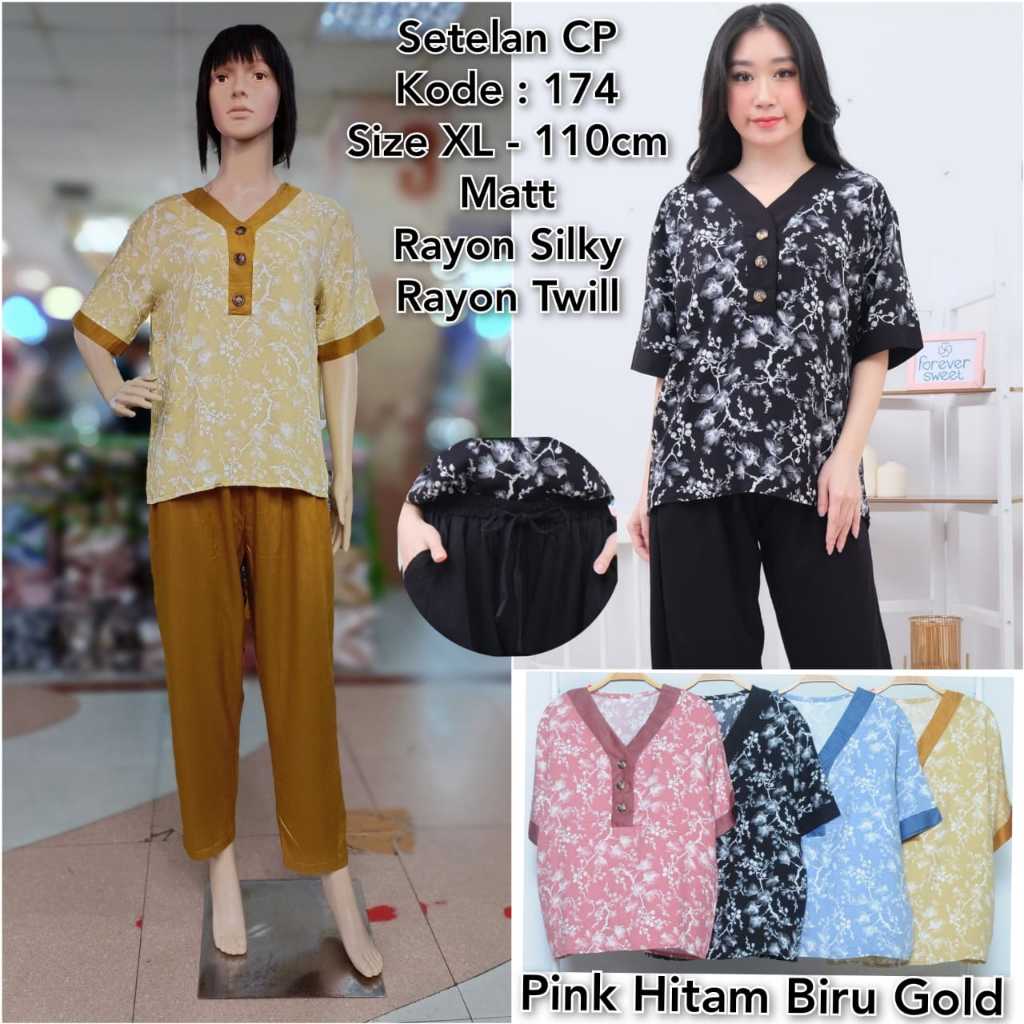 Setelan Rayon Silky/twill