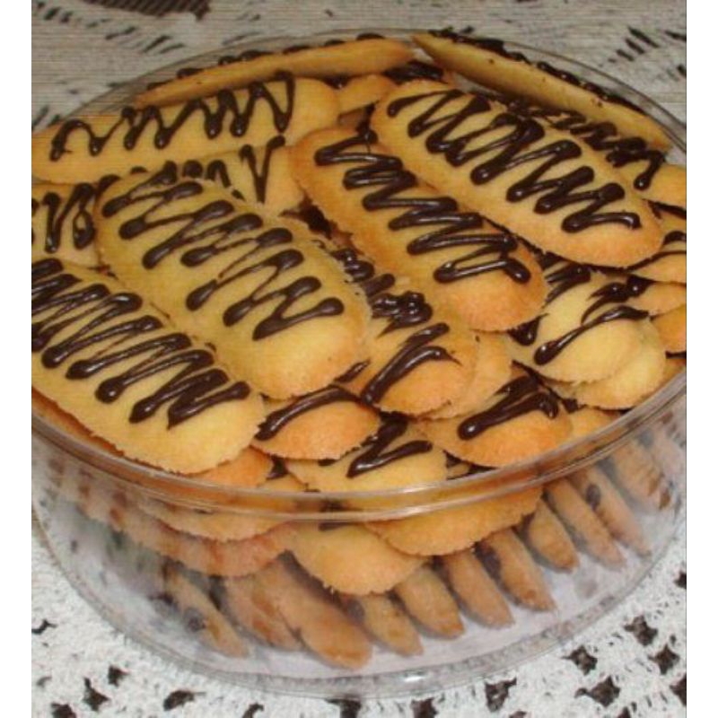 

Lidah kucing toping coklat ekonomis 400 gram