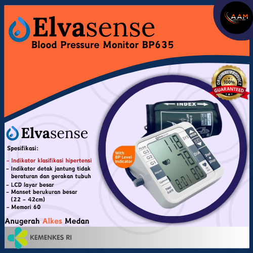 TENSIMETER DIGITAL ELVASENSE BP635 - TENSI DIGITAL ELVASENSE ORIGINAL ALKES MEDAN