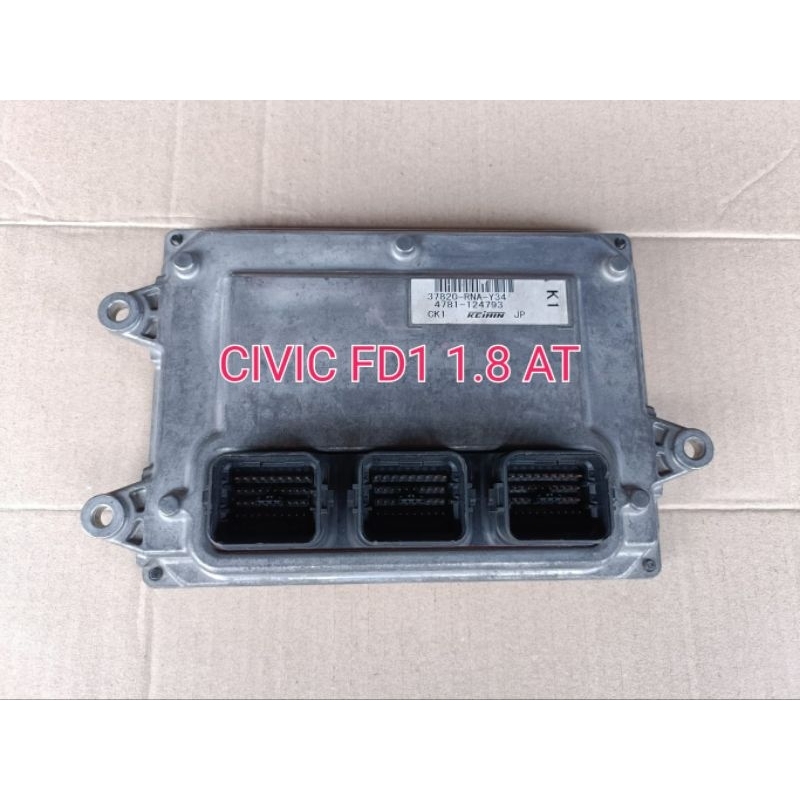 ECU KOMPUTER MESIN HONDA CIVIC FD1 1.8 CC MATIC ORI JAPAN