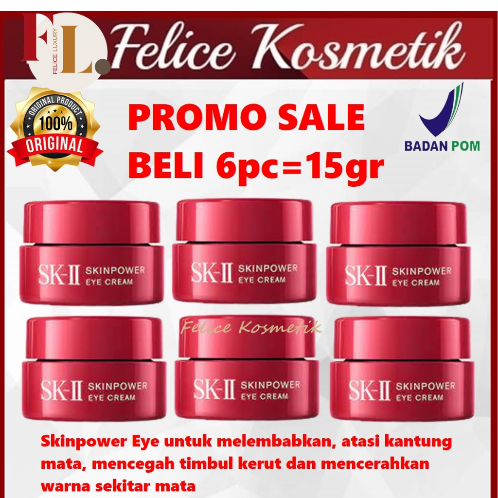 ORIGINAL SK2 SK SKINPOWER SKIN POWER EYE CREAM 15gr (cream mata) Antiaging sk-ii SKII SK II SK2 SK 2