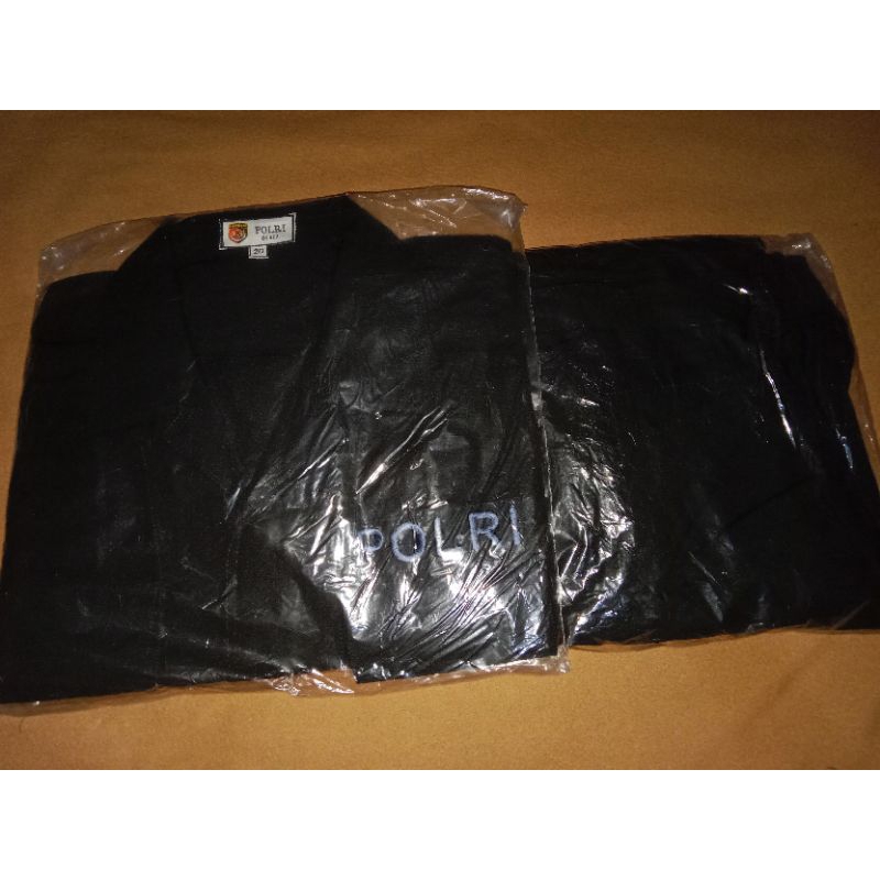 Baju PDL Hitam Polri Origina (Kain Halus)