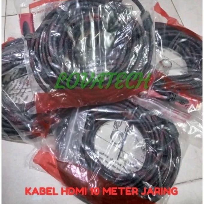 Kabel HDMI 10 Meter/ Kabel HDMI 10 Meter Jaring/ Kabel HDMI 10 Meter Bulat