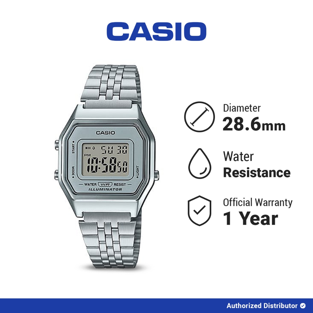 [READY INSTANT] Casio Jam Tangan Unisex LA680WA-7DF Digital Original