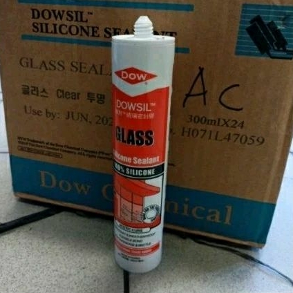 LEM SILICONE SEALENT DOWSIL GLASS WHITE / PUTIH