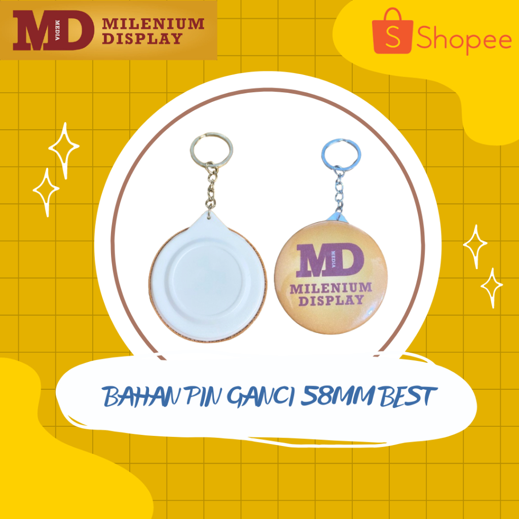 BAHAN PIN GANTUNGAN KUNCI & PIN PENITI 58MM