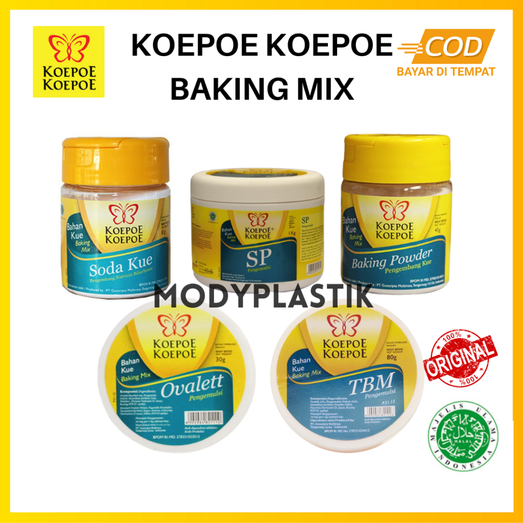 

[INSTAN] [COD] KOEPOE KOEPOE BAKING MIX SODA KUE BAKING POWDER OVALET TSM SP (Koepoe Koepoe®) MODYPLASTIK