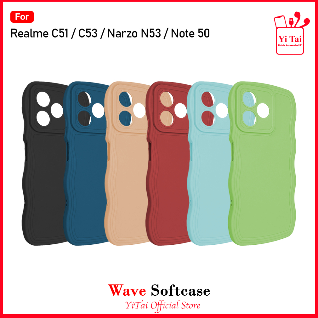 YITAI YC30 Case Wave Color Realme C51 C53 Narzo N53 Note 50