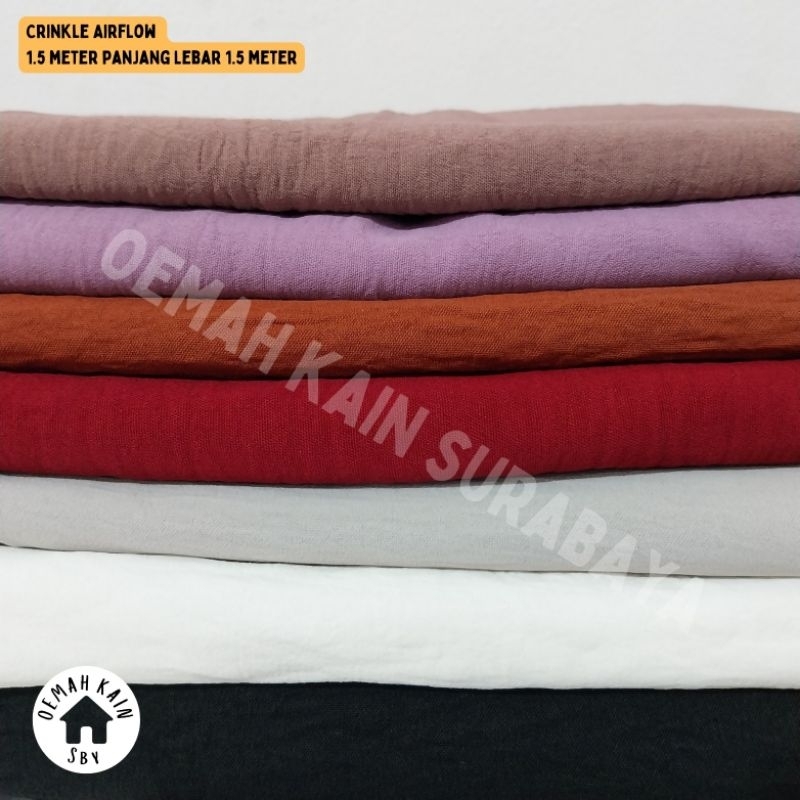 crinkle 1.5 meter / crinkle airflow / crinkle premium / airflow premium / crinkle meteran