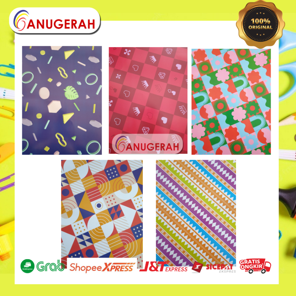 

SIDU KERTAS KADO MOTIF GEOMETRI (PACK / 50 PCS)