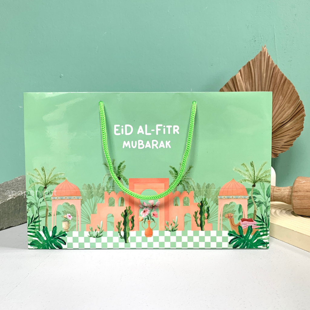 

Paperbag Kue Cookies - Lebaran / Idul Fitri 26,5 x 13 x 17 cm - ECO