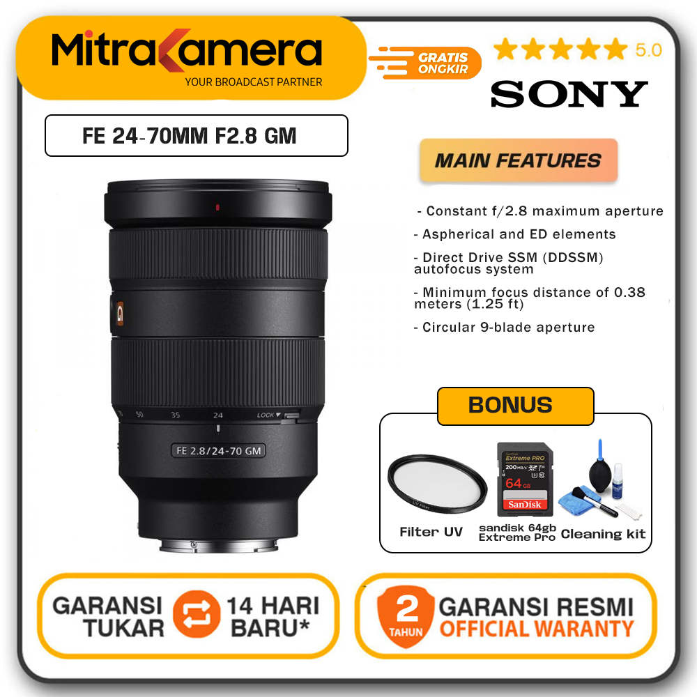 Sony FE 24-70mm f/2.8 GM Lens