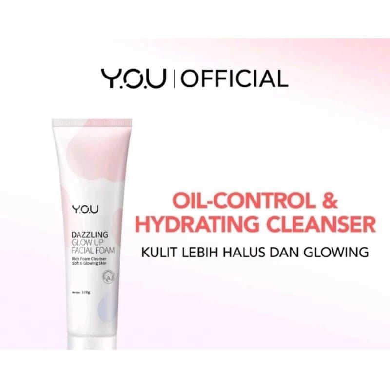 you dazzling glow up facial foam | sabun cuci muka untuk mencerahkan kulit kusam | niacinamide