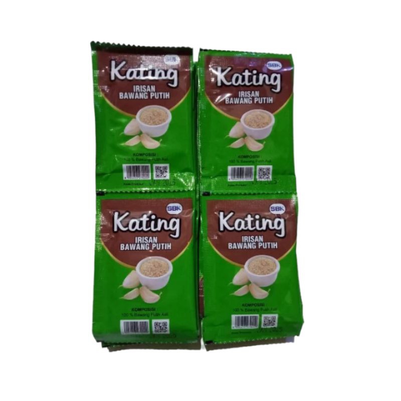 

kating irisan bawang putih 100% asli / pak 24 sachet 6g