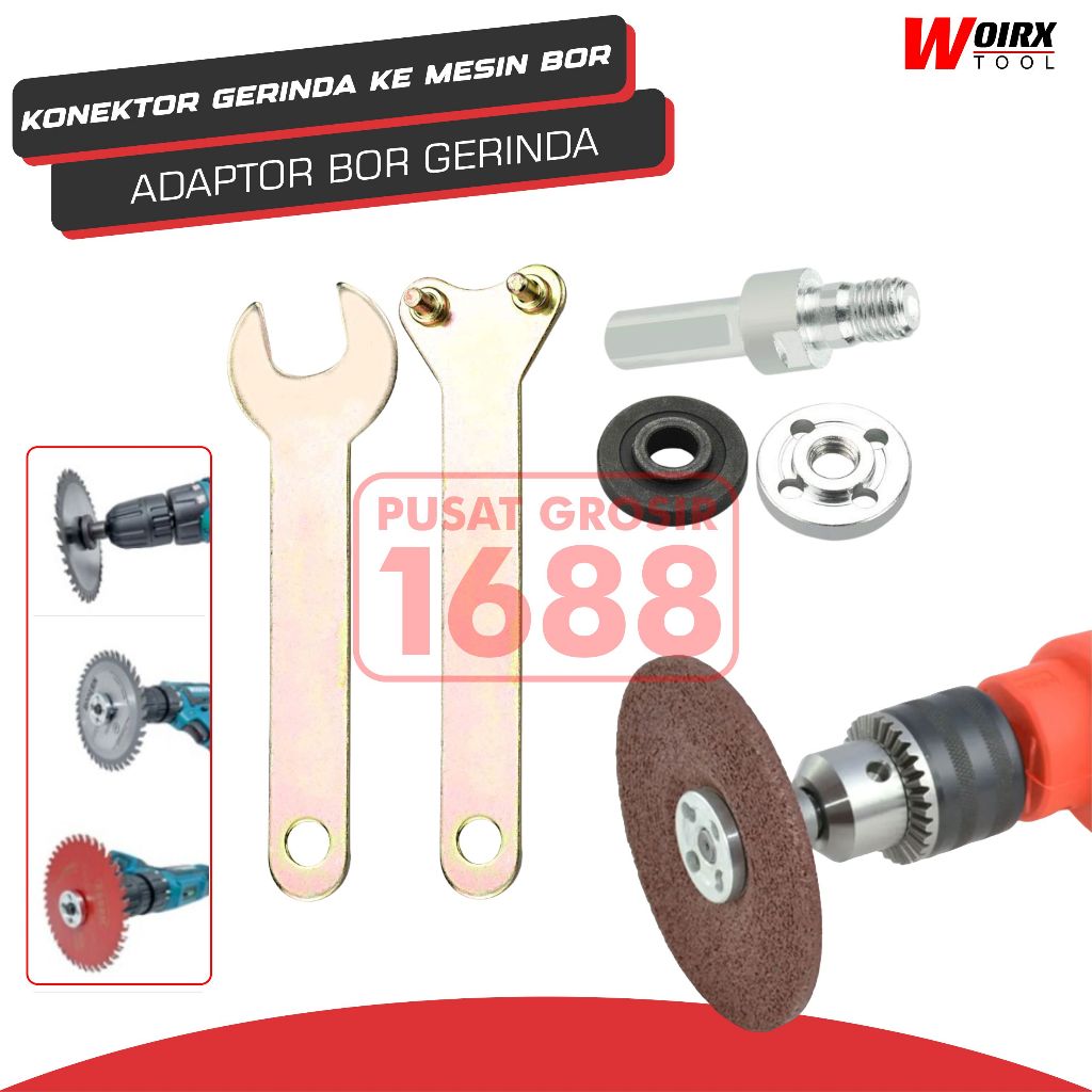 Konektor Mesin Bor Jadi Mesin Gerinda Adaptor Adapter Bor Gerinda