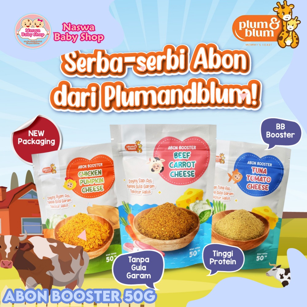 

Plum & Blum MPASI Abon BB Booster Bayi Non MSG 6m+ 50g