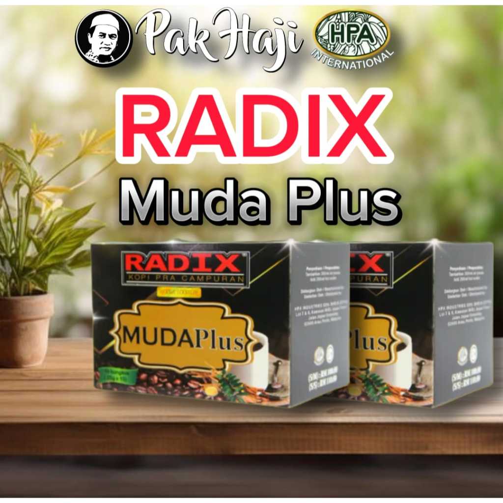 

KOPI RADIX MUDA PLUS SAPU JAGAT HPA MALAYSIA 250 GR