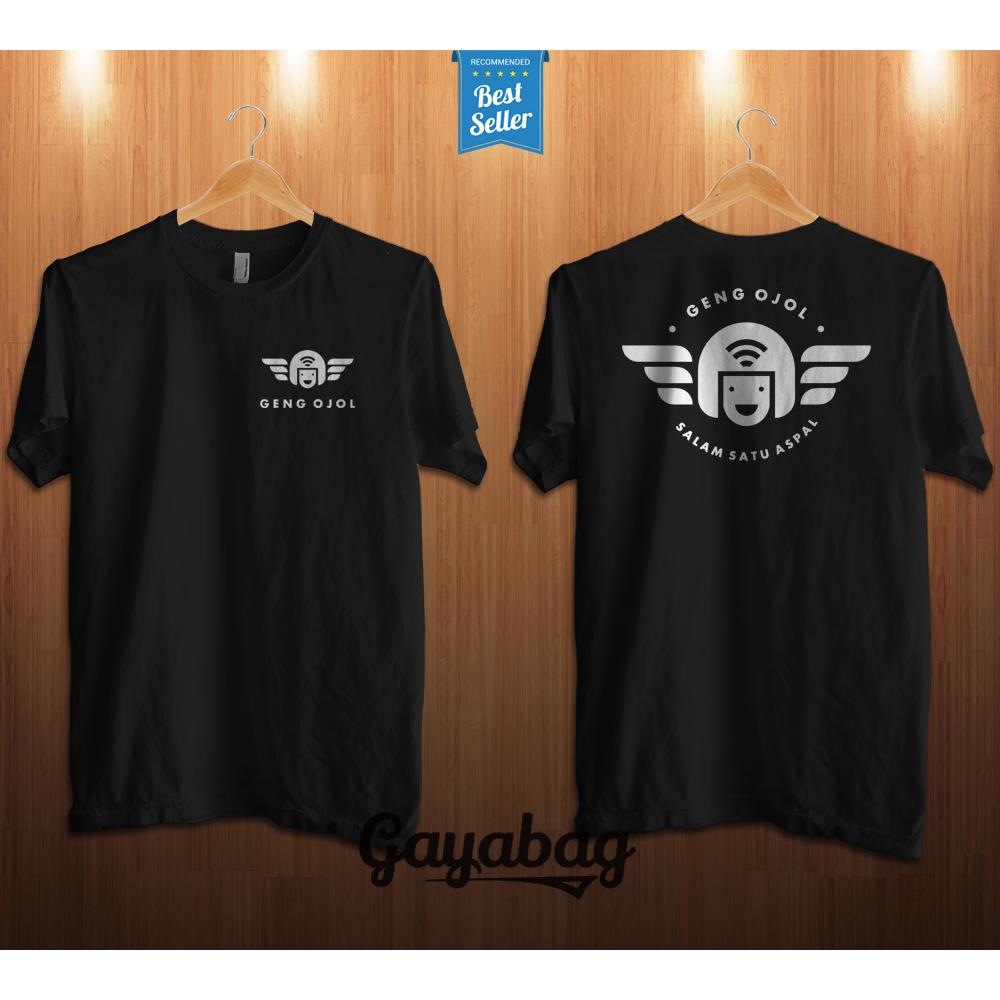 tshirt kaos baju lengan pendek unisex geng ojol ojek online best seller ready