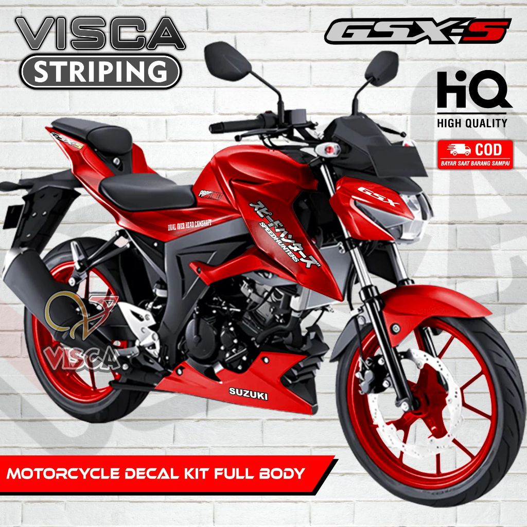 Decal GSX-S 150 Full Body / Stiker Suzuki GSX S150 Full Body / Dekal GSX S 150 / Striping GSX 150 S 