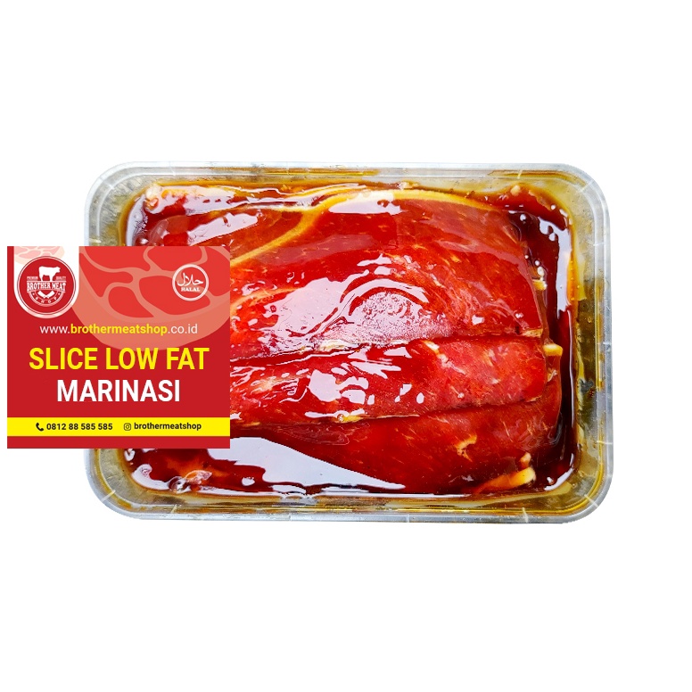 

EEI936 Ready Stok Beef Slice Marinasi Low Fat 25gr Slice Rendah Lemak Bumbu Marinasi Halal