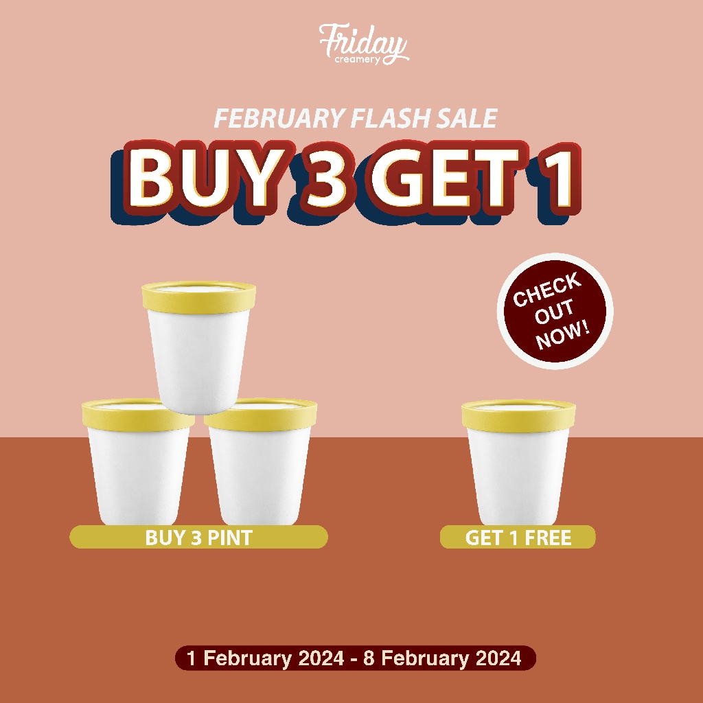

ICE CREAM LIVE SHOPPING - PROMO BUY 3 GET 1 FREE! (baca deskripsi)