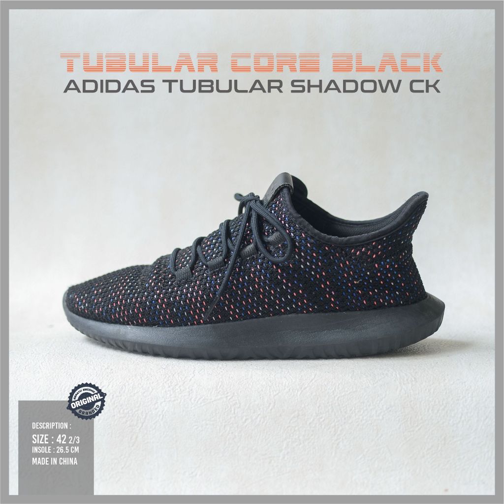 Adidas Tubular Shadow CK "core black sole red"