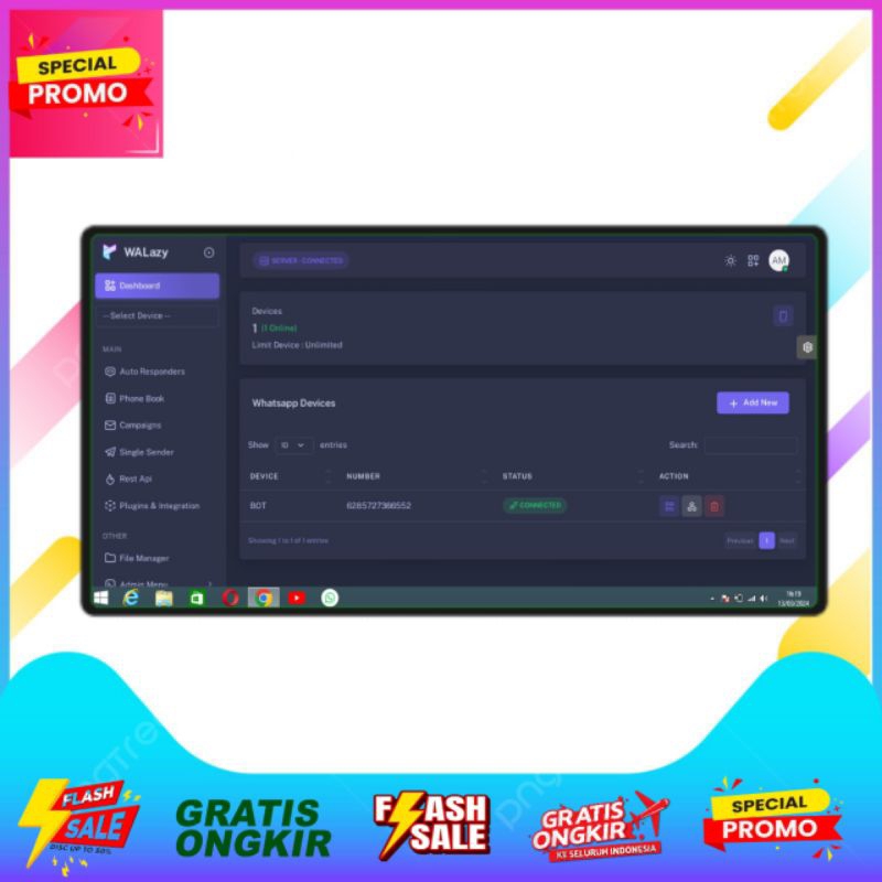 Walazy V5.0 | Source code whatsapp gateway multi device terbaru Walix V5.0.2
