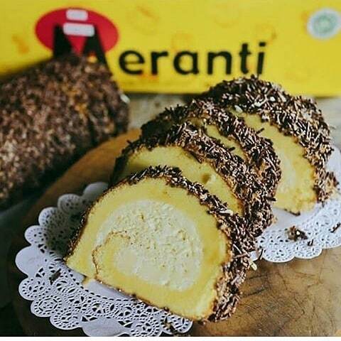 

BOLU MERANTI MEDAN RASA KEJU TOPPING COKLAT