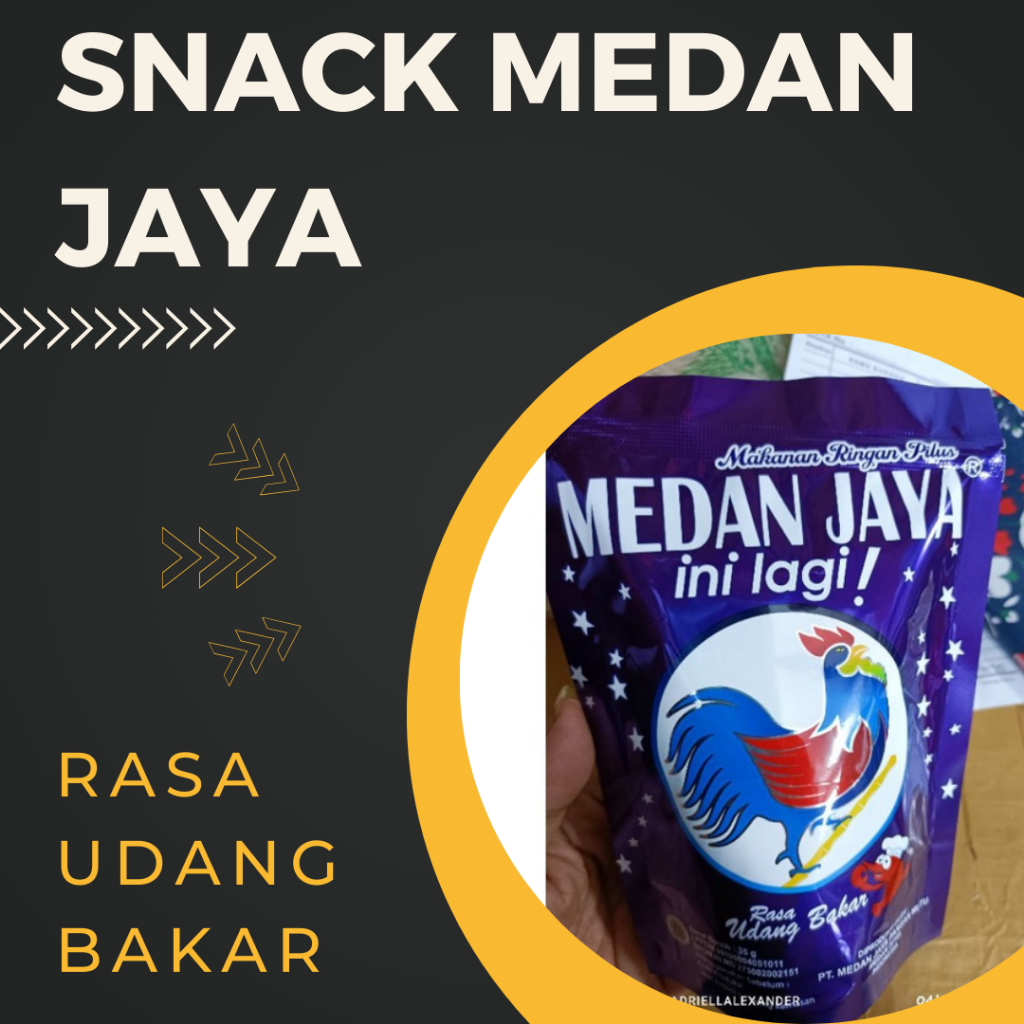 

Snack Medan Jaya Rasa Udang Bakar kemasan baru 5 pouch