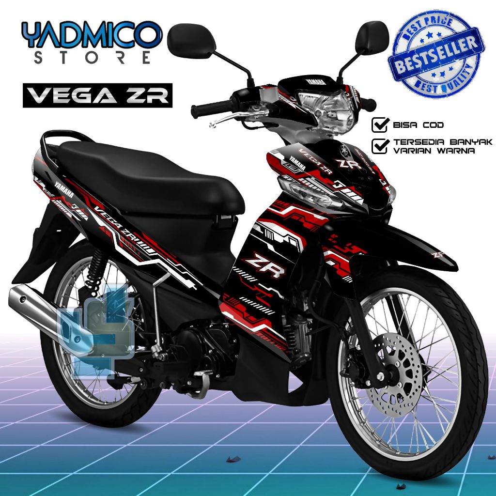 Decal Vega ZR Full Body - Stiker Motor Vega ZR Full Body - Decal Hologram Vega ZR Variasi - Striping