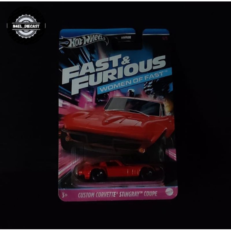 Hotwheels FAST & FURIOUS WOMEN OF FAST CUSTOM CORVETTE STINGRAY COUPE