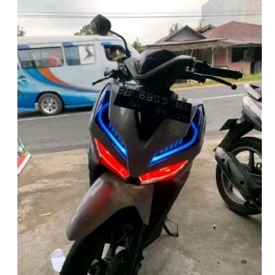 Sticker stiker lampu motor Vario New 125/150 polos