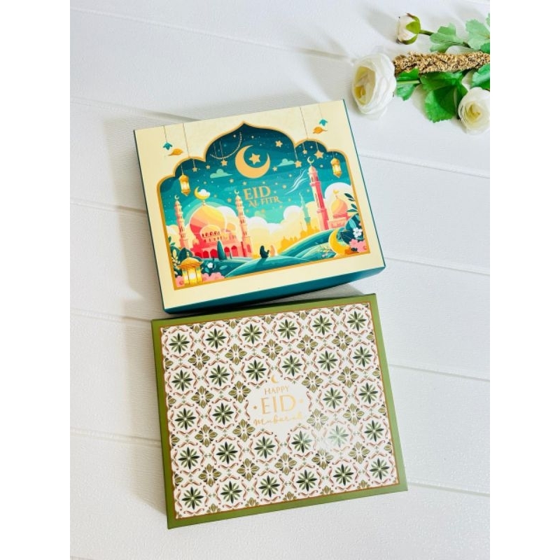 

Kotak kado atau kotak nastar tema lebaran idul fitri design mewah