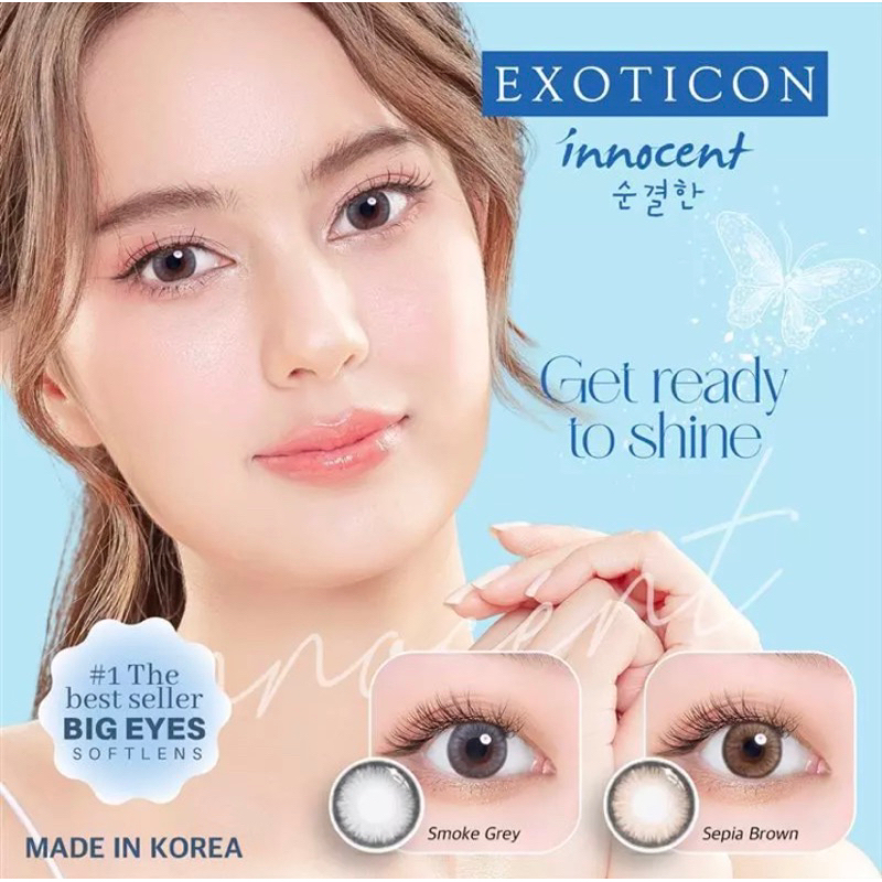 Softlens Innocent by Exoticon dia 16mm MINUS (3,00 - 6,00)