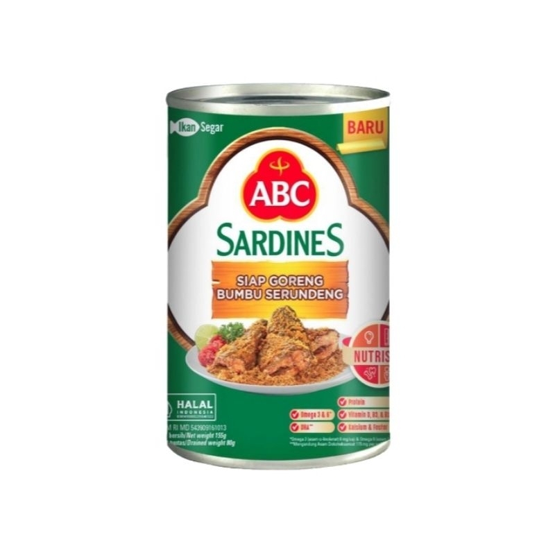 

ABC Sardines Sarden Can 155 g
