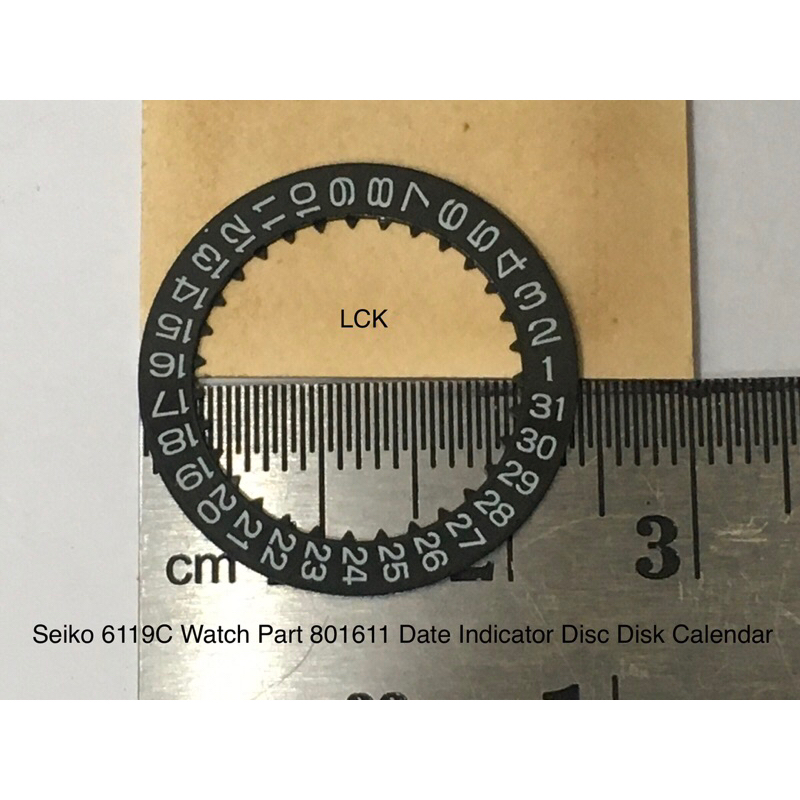 Seiko 6119C Watch Part 801611 Date Indicator Disc Disk Calendar / Kalender Tanggal untuk Arloji Seik