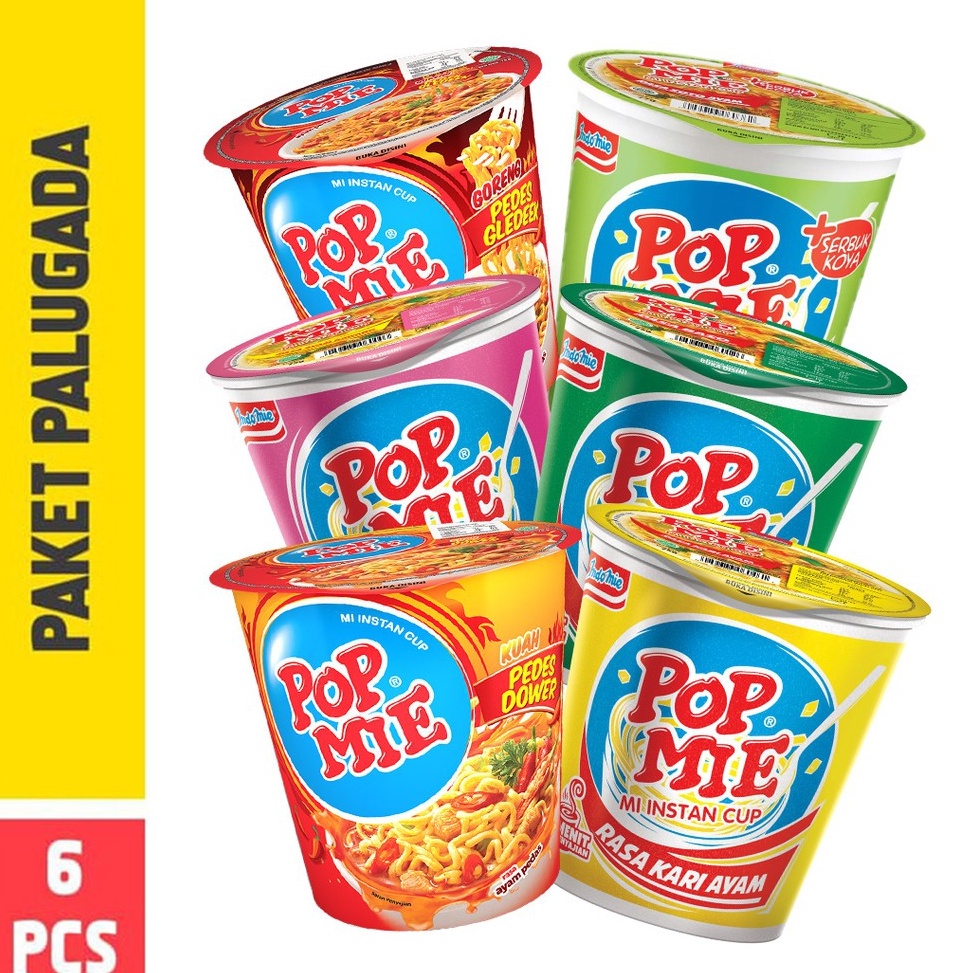 

YMF788 Terlaku Pop Mie Paket PaLuGaDa 6pcs 45gr