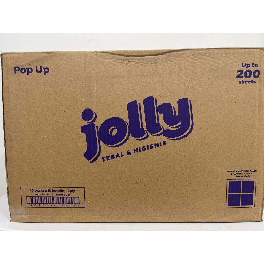 TISU TISSUE JOLLY POP UP 1 DUS KARTON PAKET USAHA