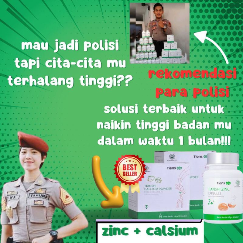 

TIENS Peninggi Badan Original 100% | Calsium NHCP dan Zinc Capsules | Nutrisi Anak Indonesia |