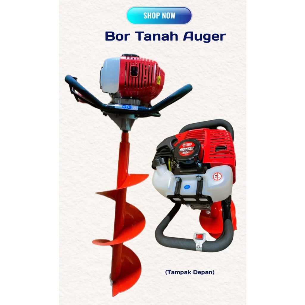Bor Tanah 25cm Auger 58/ mesin bor Tanah proquip