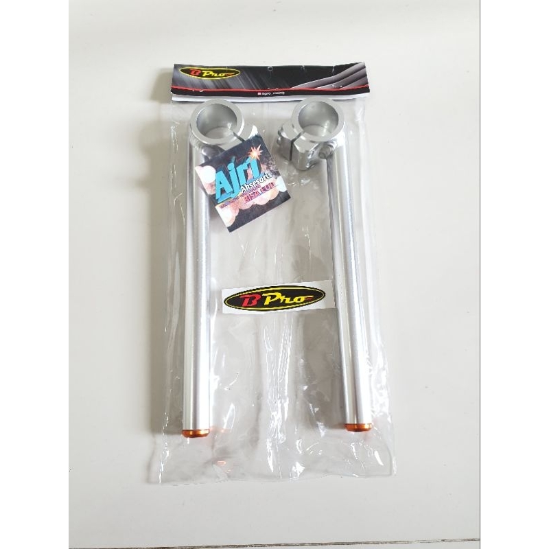 STANG JEPIT BPRO RACING NINJA 250 LAMA FI UKURAN 37 LURUS DAN 10 DERAJAT ORI