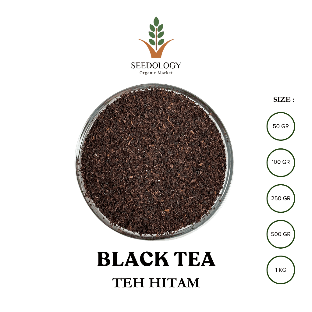 

Daun Teh Hitam CTC 500gr - Black Tea Organik