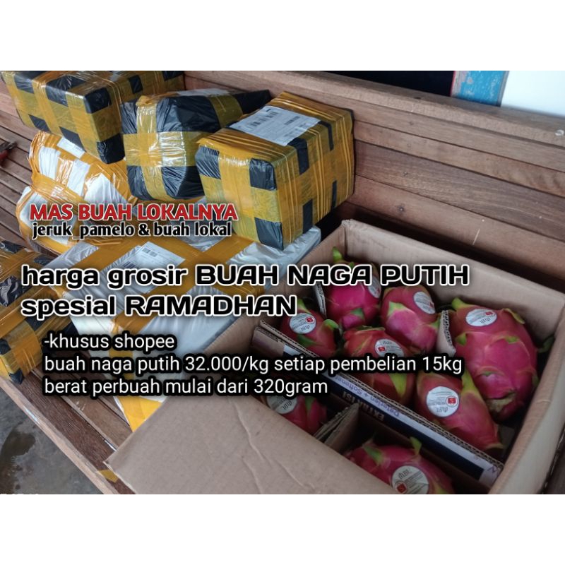 

BUAH NAGA PUTIH GROSIR 15KG // buah naga putih pati // buah naga putih organik