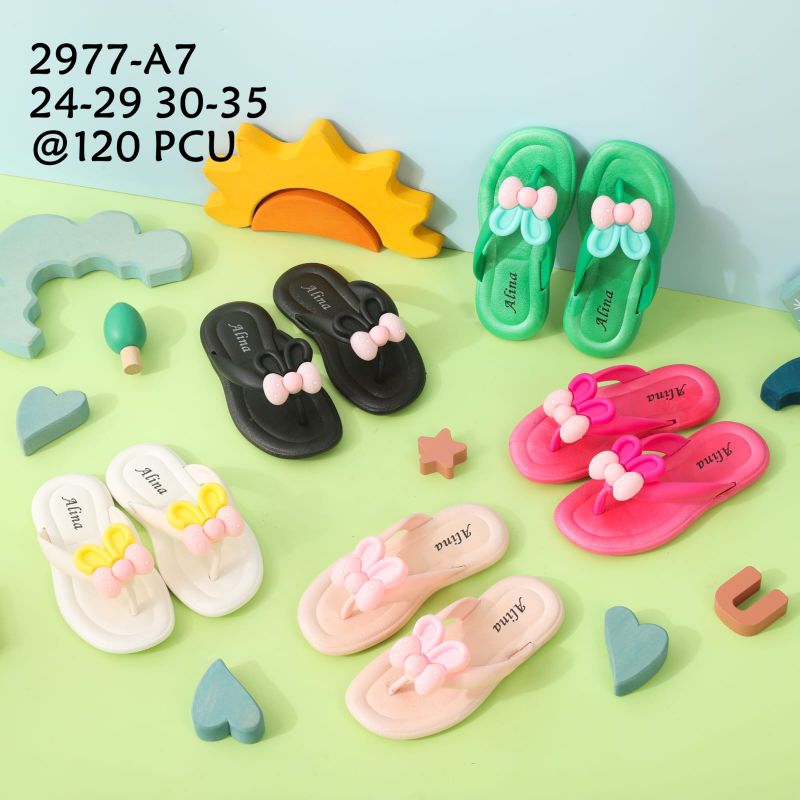 Sandal Jepit Jelly Anak Perempuan Import Pita Kelinci Boneka Bunny cantik
