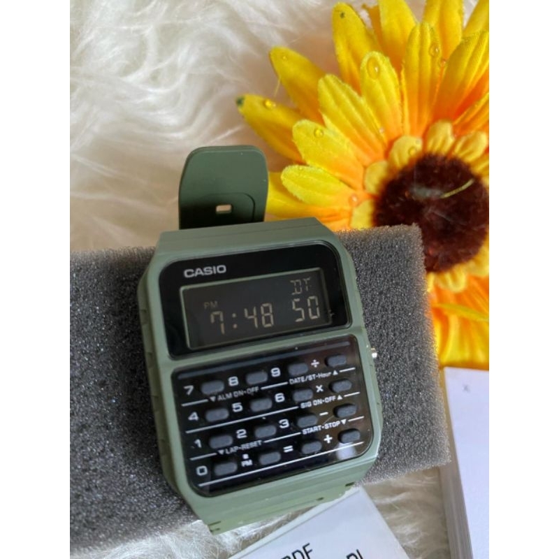 

Jam Casio Kalkulator warna Hijau Army Preloved