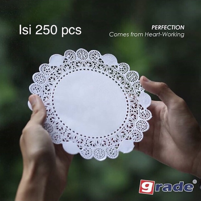 

PMH976 Doilies paper 55 inch 1375 cm Kertas Renda isi 25 pcs Merk Grade
